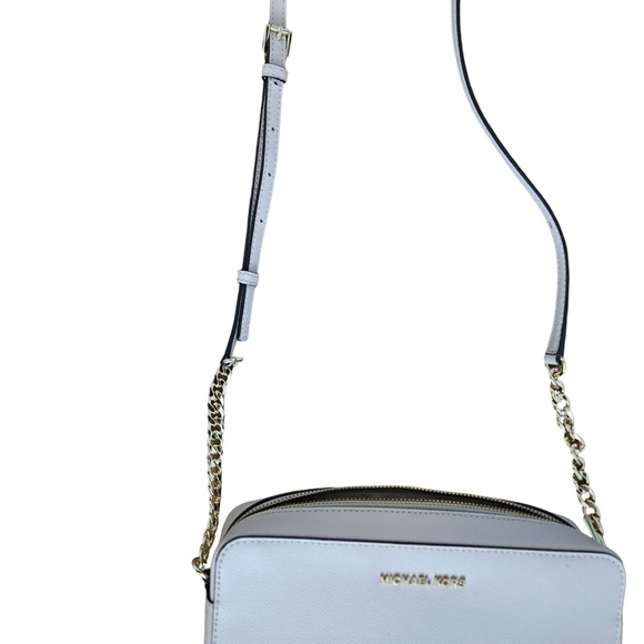 Michael Kors Jet Set Crossbody Bag Pink Saffiano Leather - Picture 7 of 8